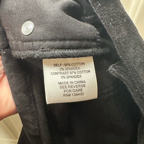 Modcloth Simply Devine‎ Velvet Skinny Pants Size 14 Black Stretch Velour. - Picture 4 of 4